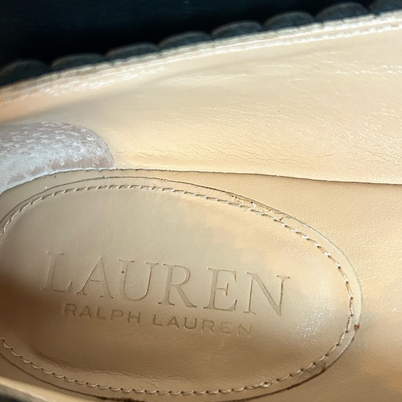 Ralph Lauren Glennie Black Leather slip on ballet flat women’s size 6.5 - Picture 4 of 11